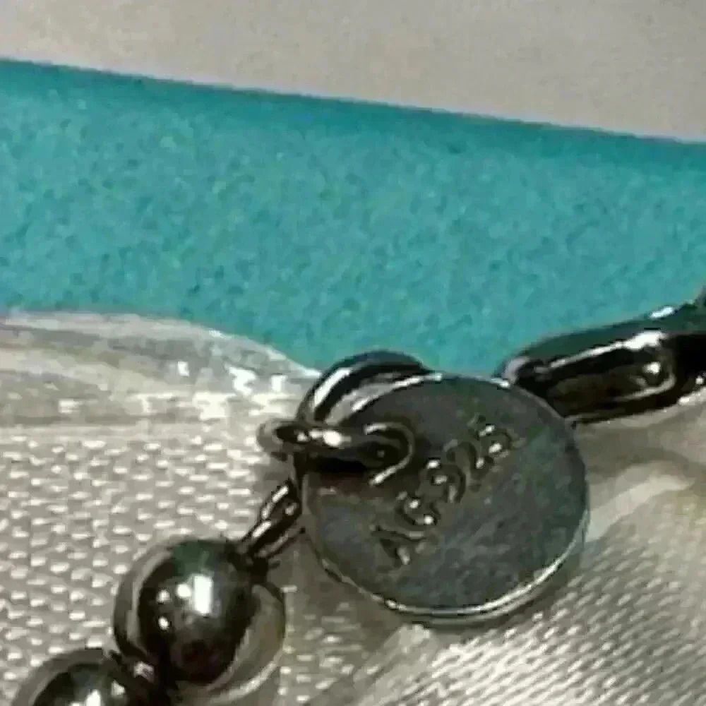 ⛓️‍💥 Tiffany Blue Heart Tag Bead Bracelet + COA - Picture 4 of 12